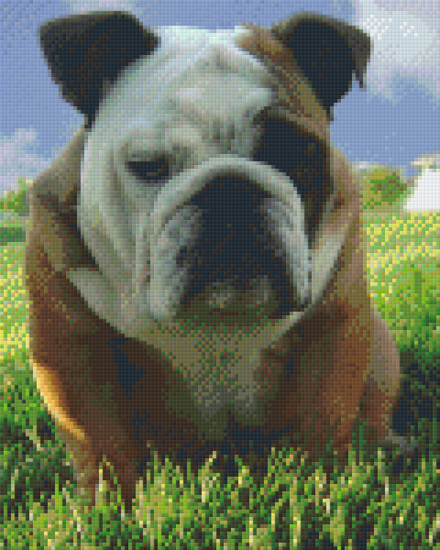 Bulldog Nine [9] Baseplate PixelHobby Mini-mosaic Art Kit image 0